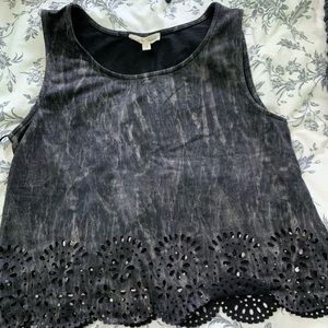 Eyelet tank top